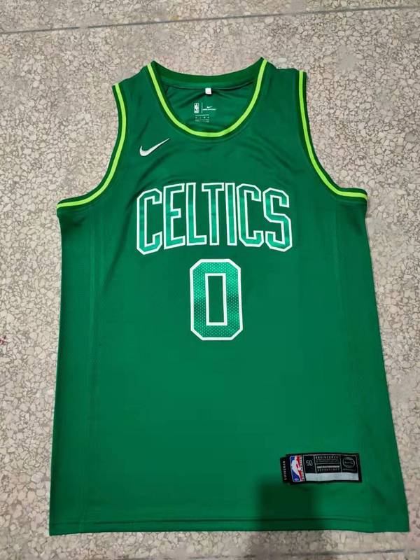 Men Boston Celtics #0 Tatum Green Nike 2025 NBA Jersey style 6